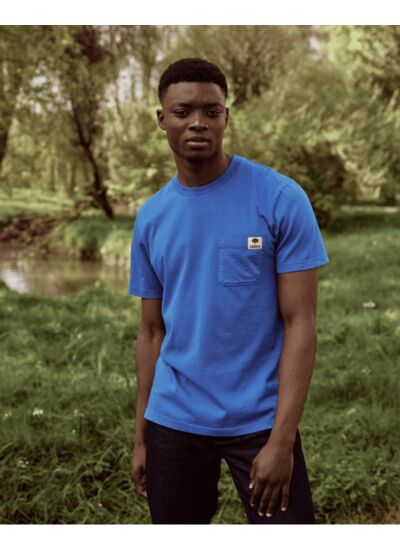 T-shirt bleu vif