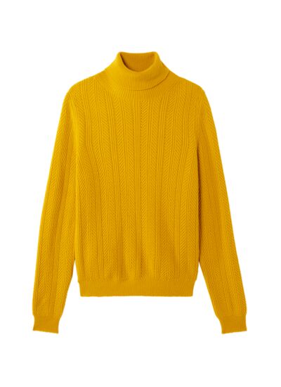 Pull col roulé à chevrons - Homme - GINKGO
