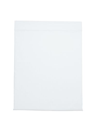 Drap plat Partition Satin de coton Coloris Blanc