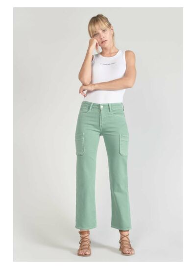 Jeans droite regular, 7/8ème