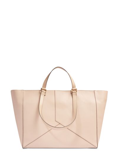 Enveloppe de Lancel - Sac Cabas Zippe L - Cappucino