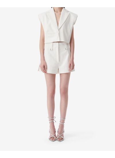 Short Taille Haute À Découpes