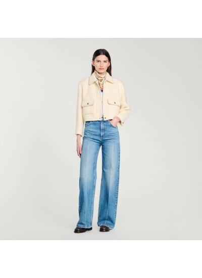 Veste courte en tweed