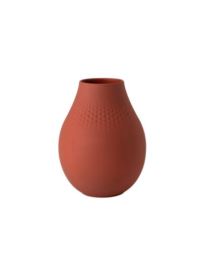 Manufacture Collier terre Vase Perle haut 16x16x20cm