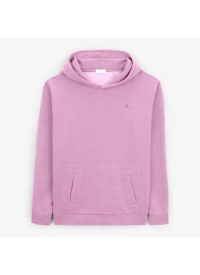 Sweat à capuche Stéphane rose lilas