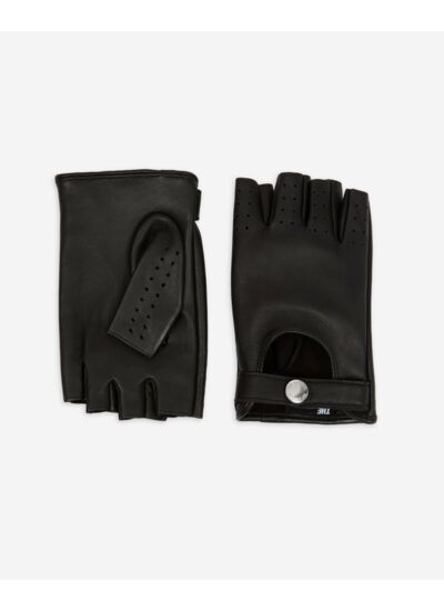 Gants De Conduite En Cuir Noir