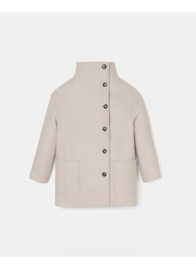 Manteau Miritino (Miranda Col Montant) Naturel en Laine