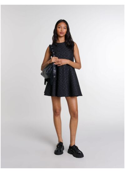 Combinaison trompe l'œil strassée