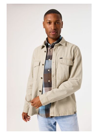 Men Overshirts Brown