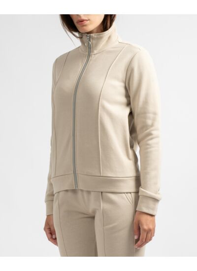 Sweat en molleton zippé