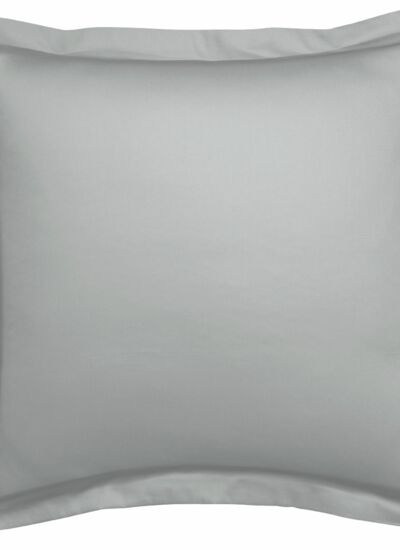 DODO Taie d'oreiller harmonie satin de coton coloris gris