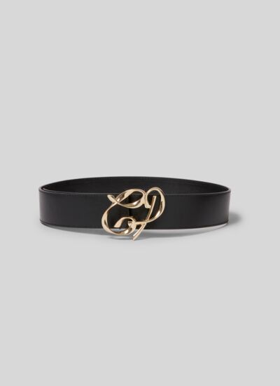 Claudie pierlot Ceinture cuir boucle dorée