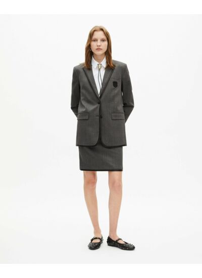 Veste De Costume Simple Croisure 2 Boutons