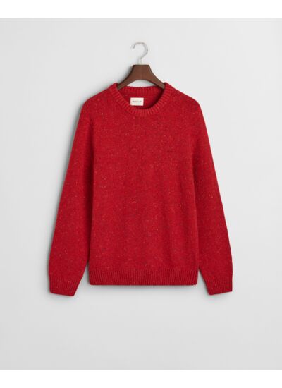 Wool Nepps Crew Neck Sweater