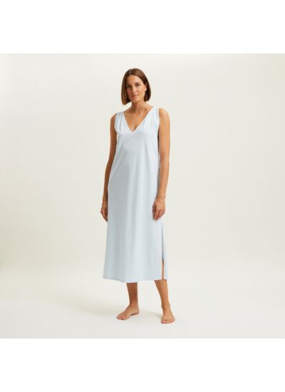 - Chemise de nuit longue col v en jersey, Anafi