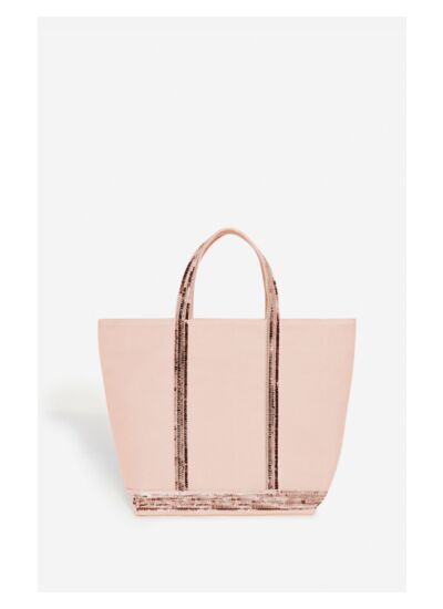 Cabas M En Toile En Viscose Et Polyester