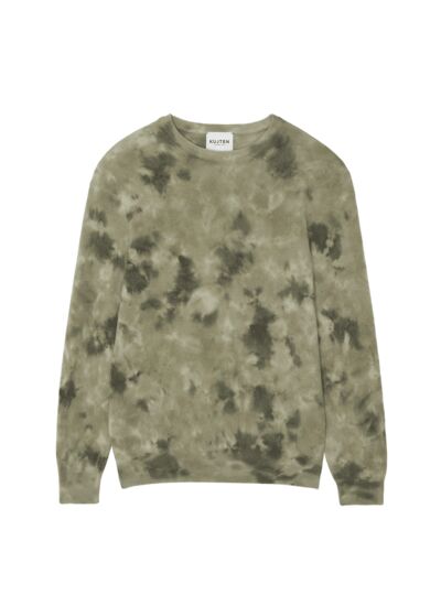 Pull Pitt Bleach Pull cachemire homme col rond bleach