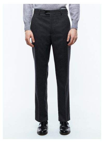 Pantalon ajusté en laine certifiée