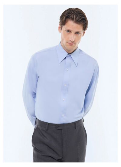Chemise en coton et col pointu