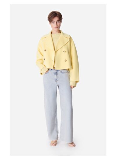 Manteau Carlin Effet peau lainée réversible