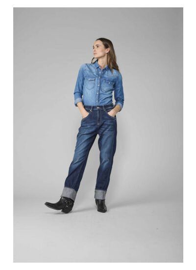 Jeans loose, large 400/60 girlfriend , 7/8ème