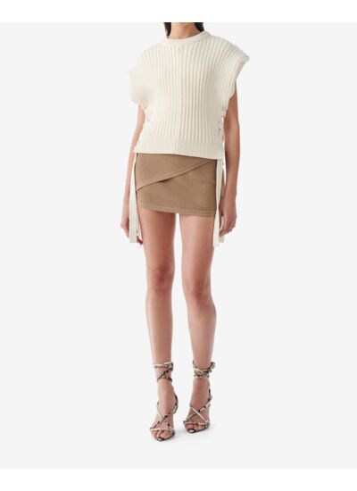 Jupe Courte Côtelée