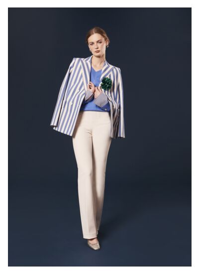 Pantalon Phoenix-Ecru en Polyester