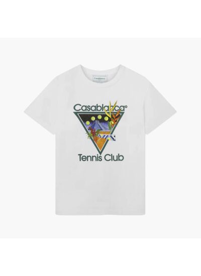 Casablanca T-Shirt Tennis Club Icon Blanc