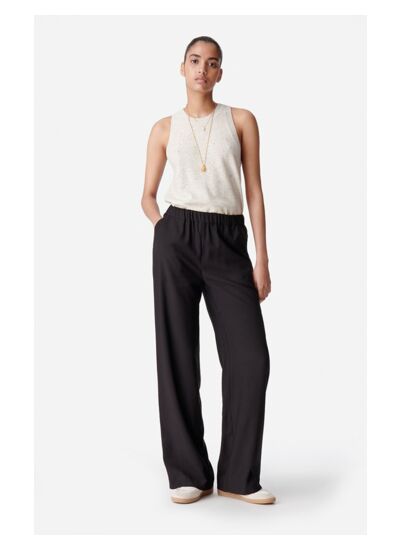 PANTALON DROIT En Viscose Mélangée