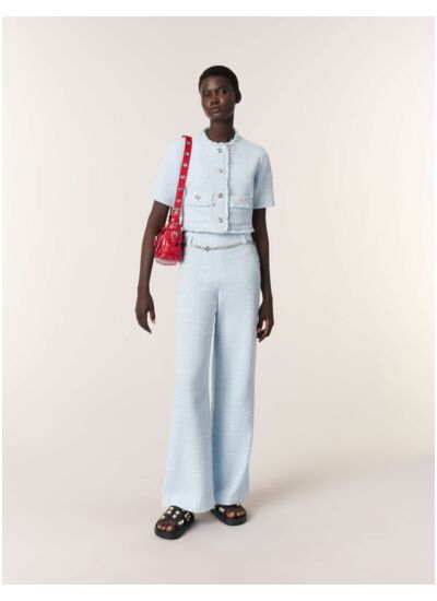 Veste courte en tweed