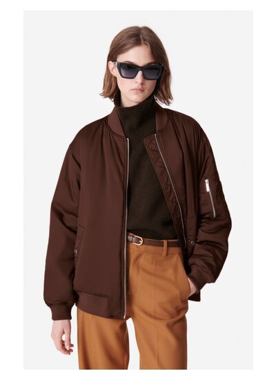 Blouson Canada Bomber en Viscose Mélangée