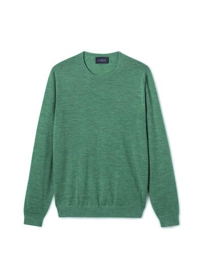 Pull col rond ultrafin - Homme - FEUILLE