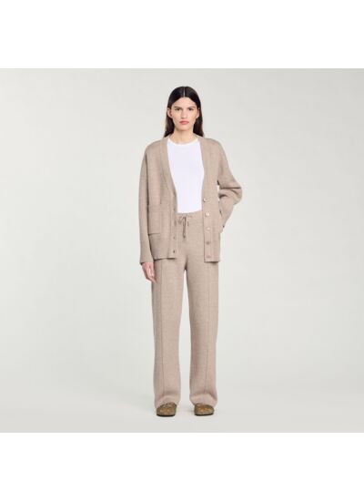 Pantalon à mini strass