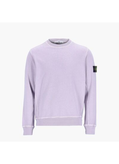Stone Island Pull Crewneck Lila délavé