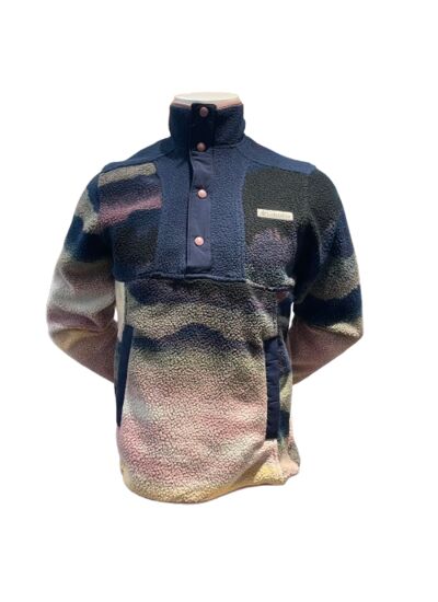 SUNSET CANYON FS PRINTED HALF SNAP Bleu