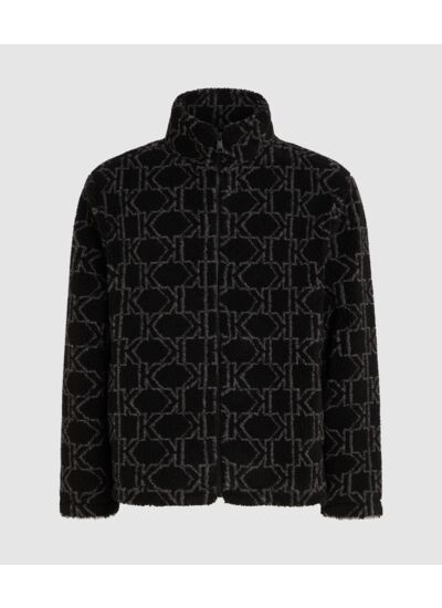 MONO JACQUARD FLEECE JACKET