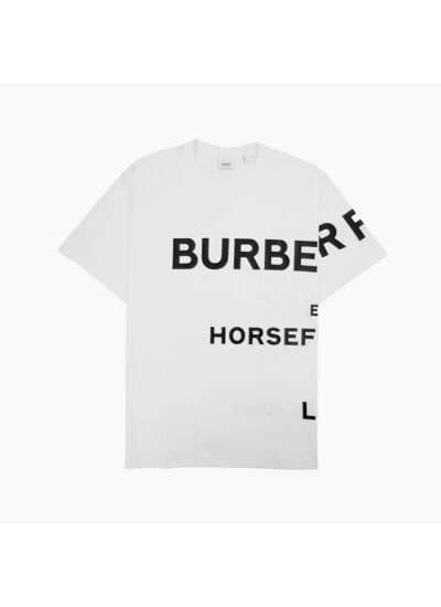 Burberry T-shirt Harlford Logo Blanc