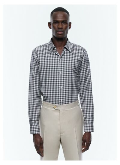 Chemise à col hirondelle en coton