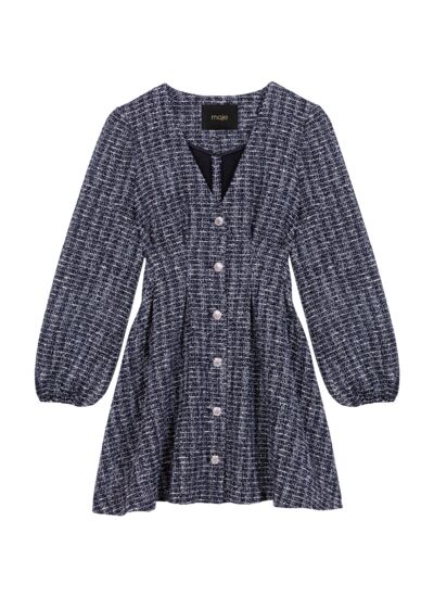 Robe courte en tweed