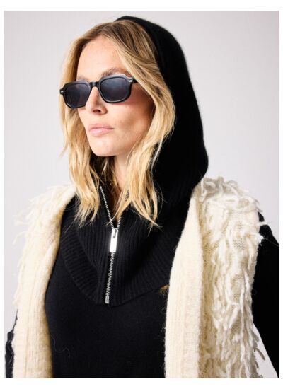 Cagoule en cachemire Gustave NOIR