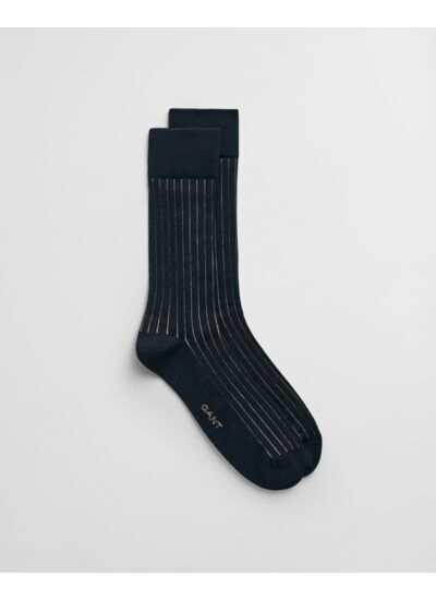 Two-Color Ribbed Socks