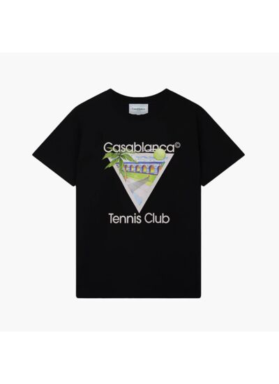 Casablanca T-Shirt Tennis Club Noir