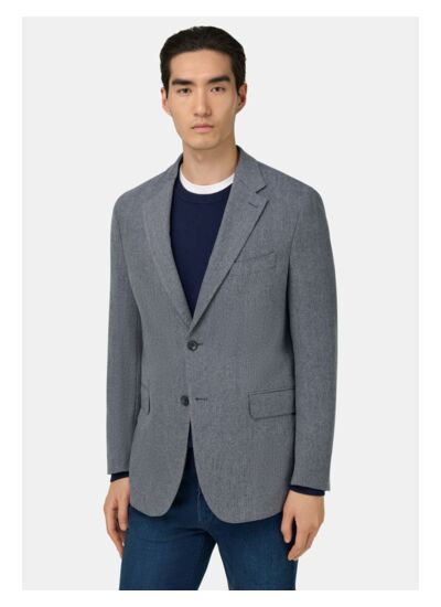 Veste À Microfantaisie En Laine Mélangée