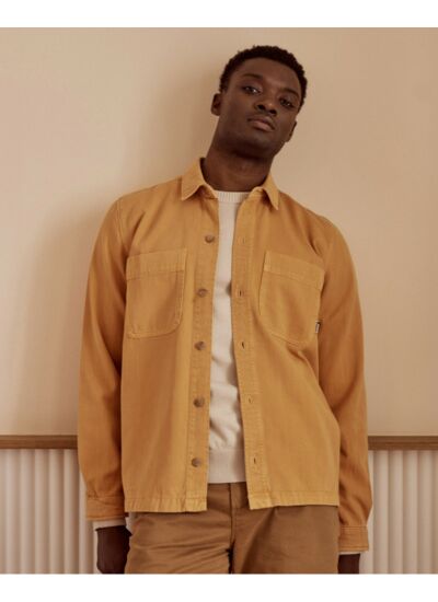 Sur-chemise orange clair