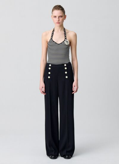 Claudie pierlot Pantalon droit à pont