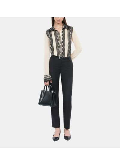 Chemise En Soie Écrue Femme