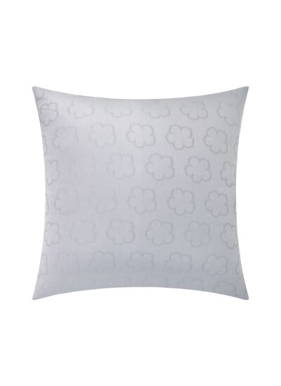 Kenzo - Taie d'oreiller en satin de coton blanc, K Hanadot