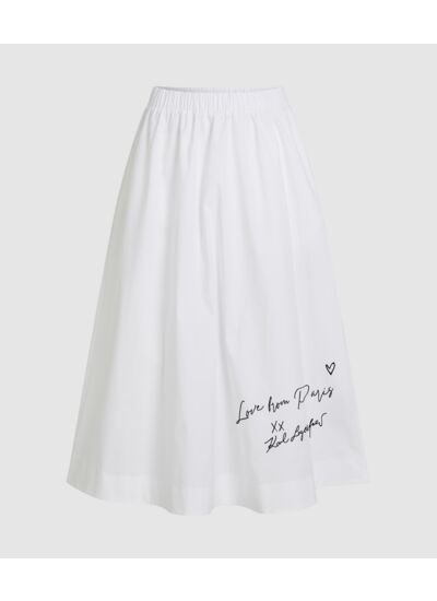 LOVE FROM PARIS POPLIN SKIRT