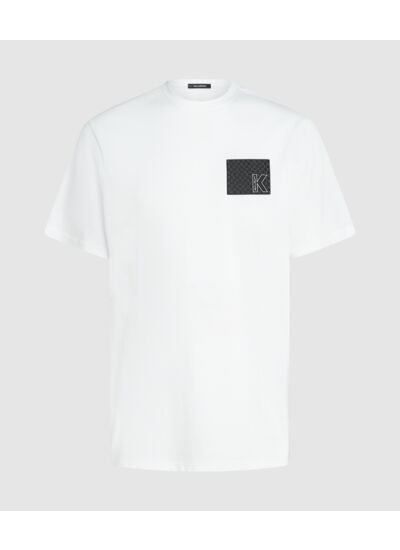 K LOGO WOVEN LABEL T-SHIRT