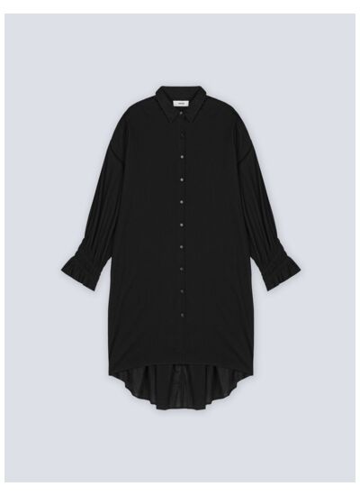 Robe chemise coton Rina NOIR